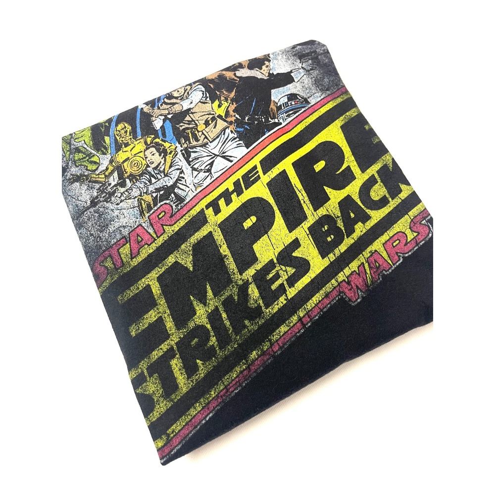 Star Wars The Empire Strikes Back Graphic T-Shirt Black Large XL Back Print